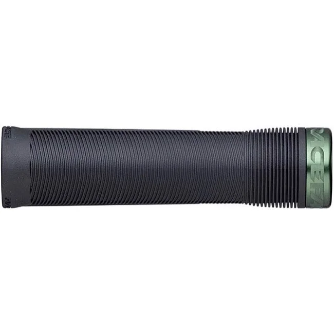 single-density road bike grips-Race Face Chester Lock-On Grips - 31mm - Forest Green