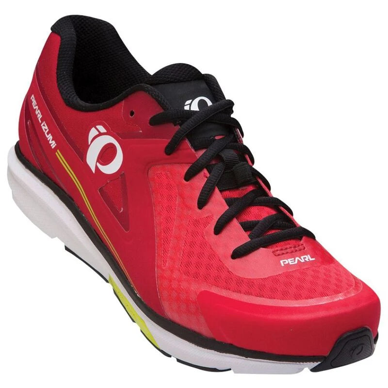 cycling clothing for beginners-Pearl Izumi X-Road Fuel v5 Road Shoe - Rogue Red