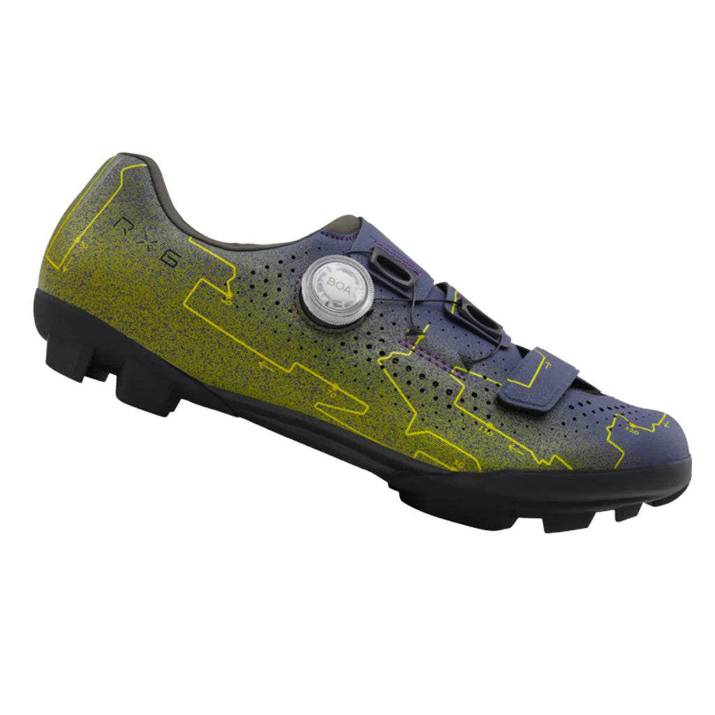 cycling clothing with high collar-Shimano RX6 SPD Gravel Shoe - Moonlight