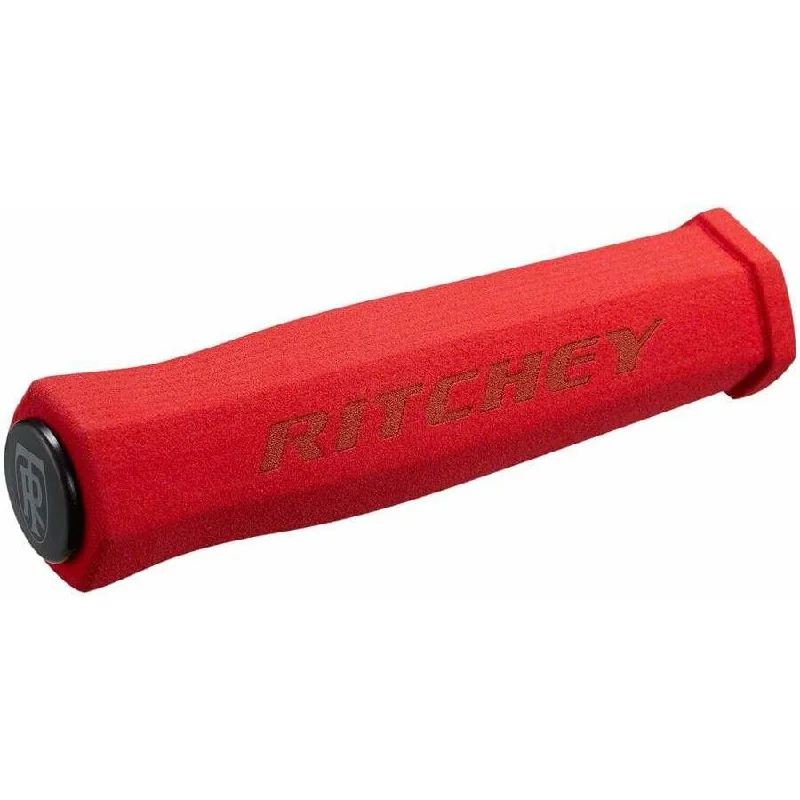 minimalist road bike grips-WCS Truegrip Bike Handlebar Grips - Red