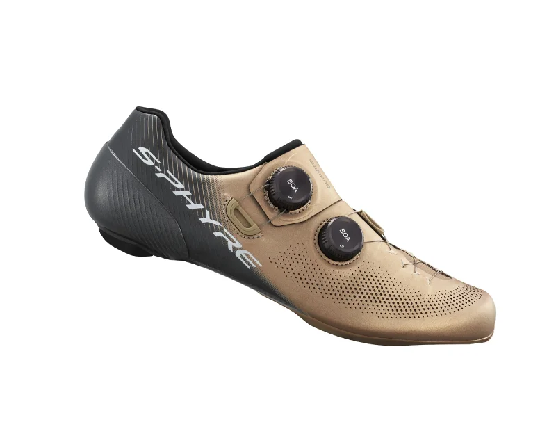 cycling clothing with quick-release-Shimano S-PHYRE SH-RC903S Shoe Champagne (Limited Edition)