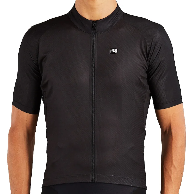 cycling clothing with flexible fit-Maglia Giordana Lungo - Nero