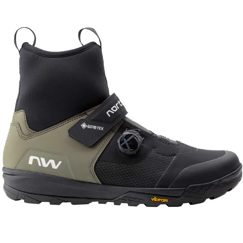 cycling clothing with quick-release-Scarpe mtb Northwave Kingrock Plus GTX Tech - Nero verde