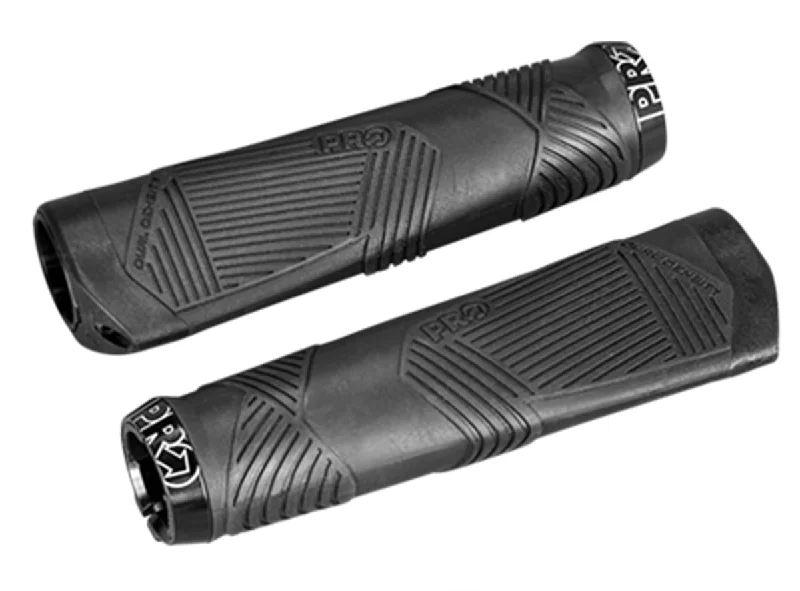 firm bicycle grips-Pro Ergonomic Dual Density Grips - Black