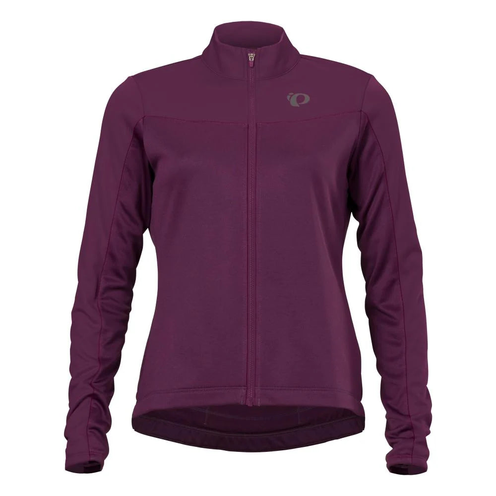 cycling clothing with thermal lining-Pearl Izumi Quest Thermal Long Sleeve Road Jersey - Womens - Dark Violet