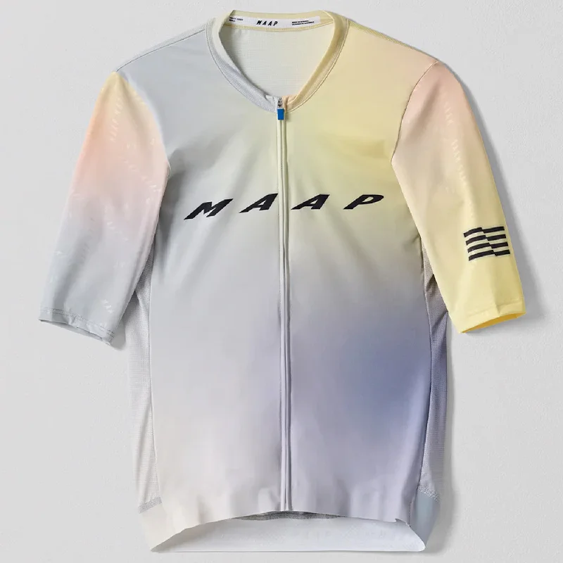 cycling clothing with vibrant prints-Maglia Maap Blurred Out Pro Hex - Giallo