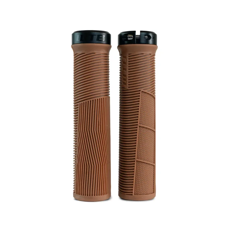 yellow rubber bicycle grips-WTB Wavelength MTB Grip - Tan