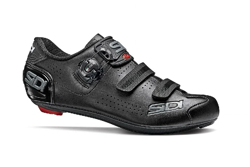 cycling clothing for gravel biking-Sidi Alba 2 Mega Shoe Blk/Blk 42