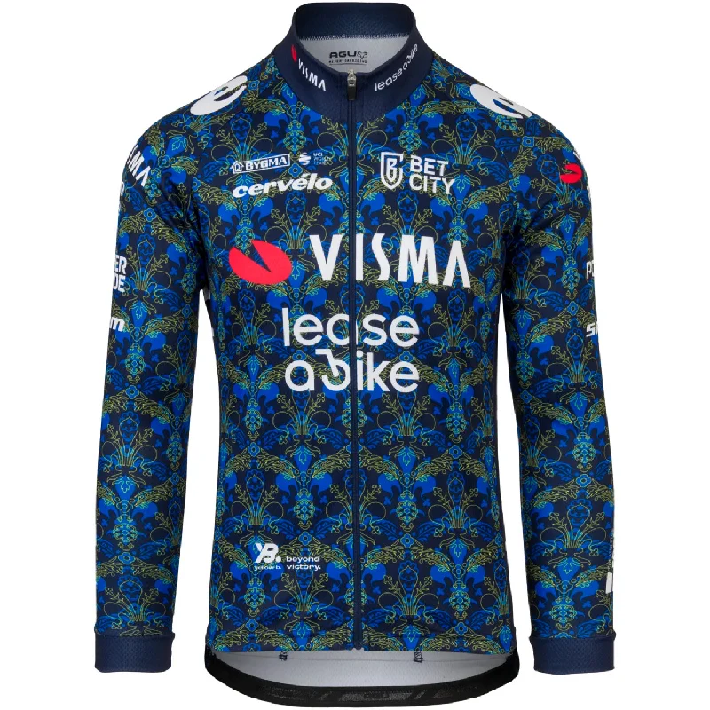 cycling clothing for hard rides-Maglia maniche lunghe Agu Team Visma Lease a bike 2024 The Renaissance - Tdf