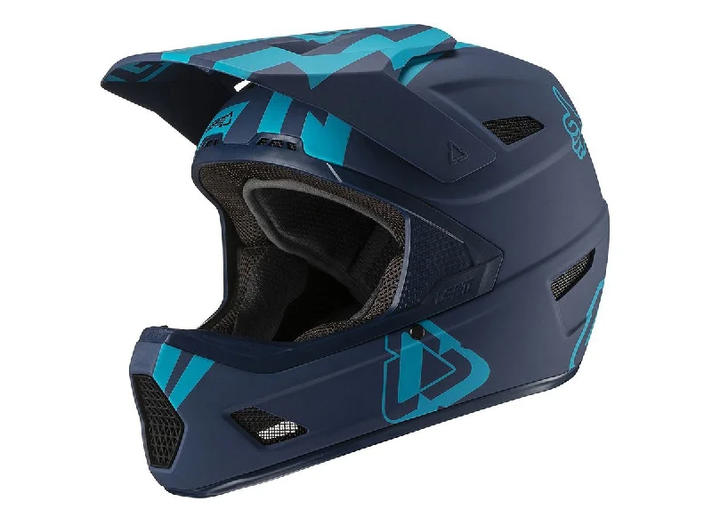 Bicycle helmet extra large-Leatt DBX 3.0 DH V19.3 Full Face Helmet - Stadium - Ink