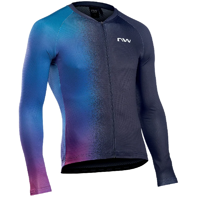 cycling clothing with vibrant colors-Maglia maniche lunghe Northwave Blade - Nero iridescente