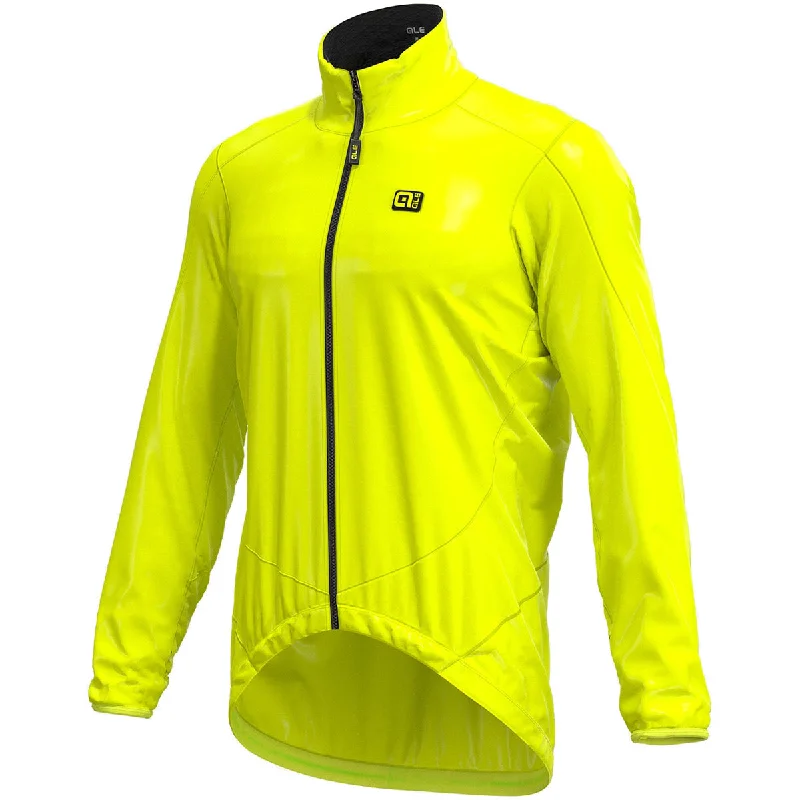 breathable cycling clothing fabric-Mantellina Ale Light Pack - Giallo Fluo