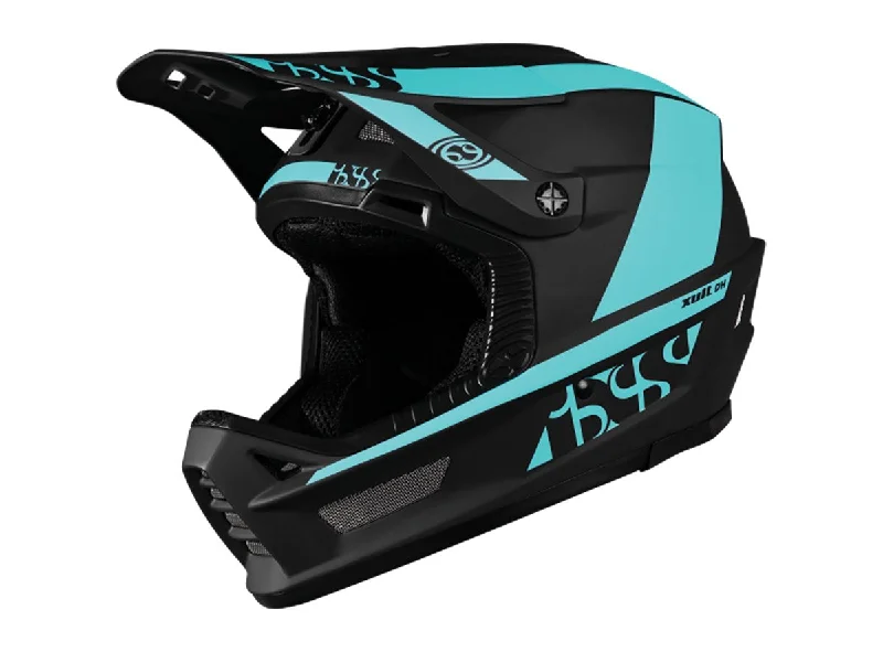 Bicycle helmet storage-iXS Xult DH Full Face Helmet - Lagoon