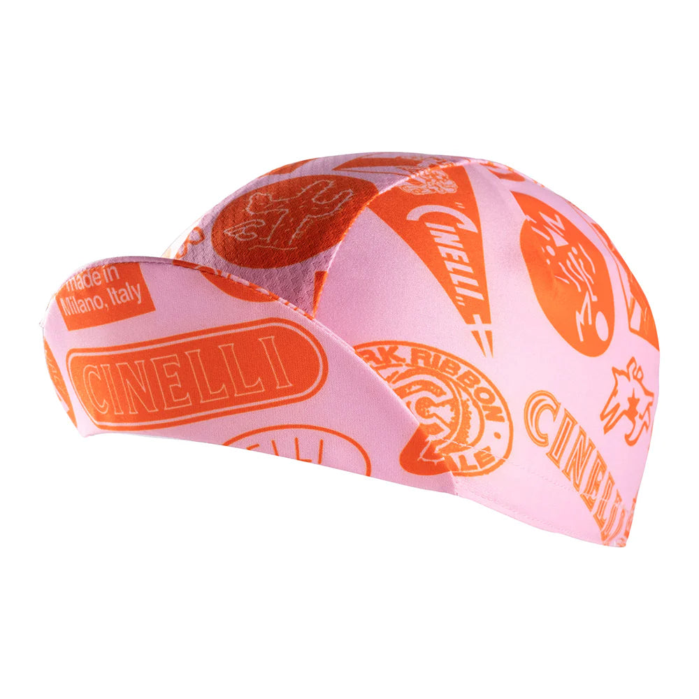 cycling clothing with lasting durability-Cappellino Cinelli Supercorsa - Rosa