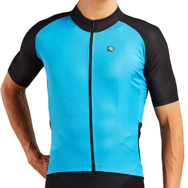 cycling clothing for early mornings-Maglia Giordana Lungo - Azzurro