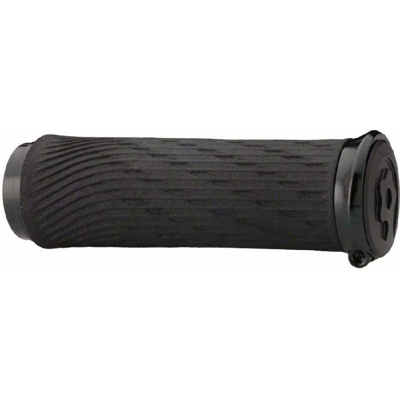 short hybrid bicycle grips-Jaws Shift Grips - Black Lock-On