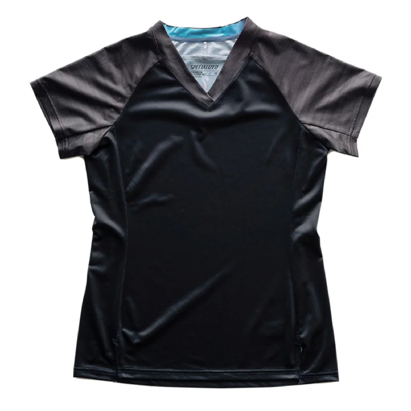 cycling clothing for short sleeves-Maglia Donna Specialized Andorra - Nero