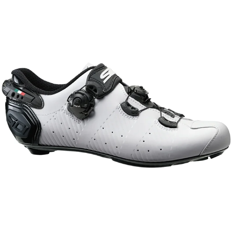 cycling clothing for gravel biking-Scarpe Sidi Wire 2S - Bianco nero