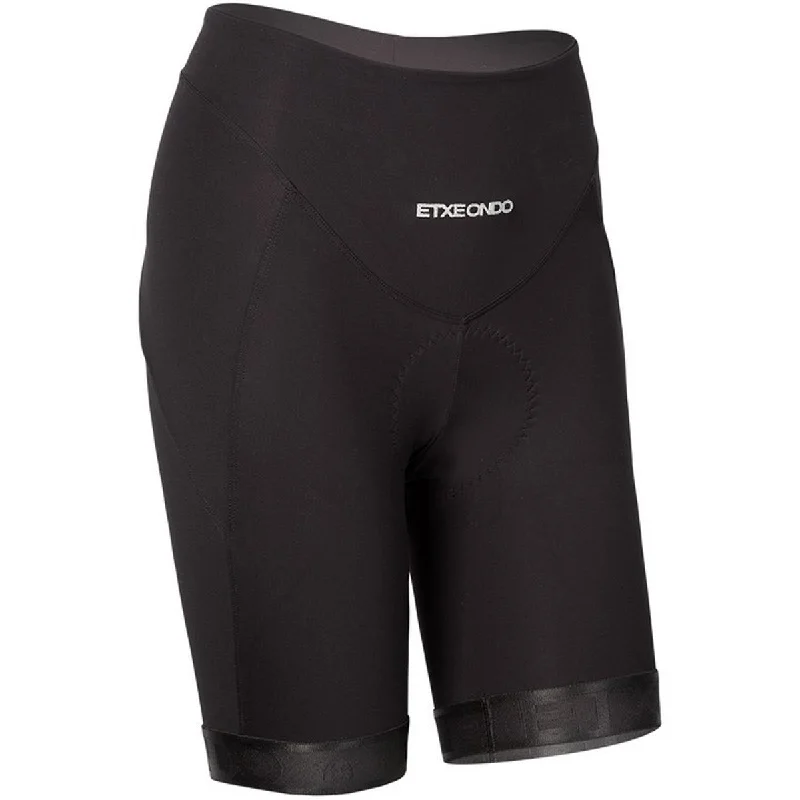 cycling clothing with grip legs-Pantaloncini donna Etxeondo Olaia - Nero