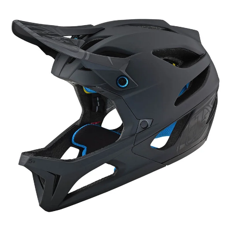 Bicycle helmet fair trade-Troy Lee Designs Stage MIPS Enduro Full Face Helmet - Stealth - Black