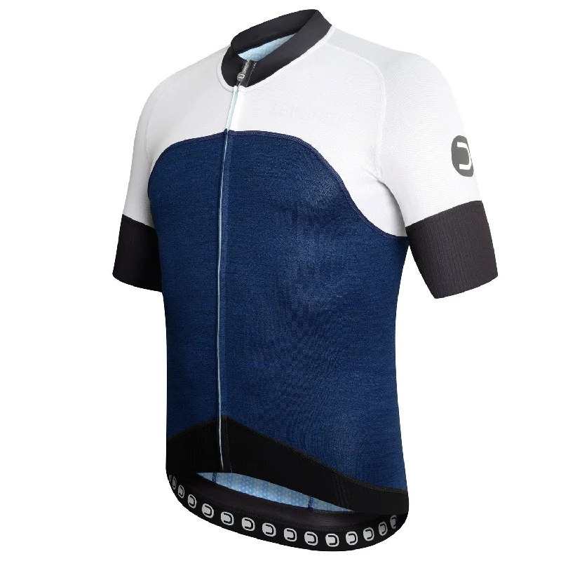 cycling clothing with tough zippers-Maglia DotOut Le Nuage - Blu