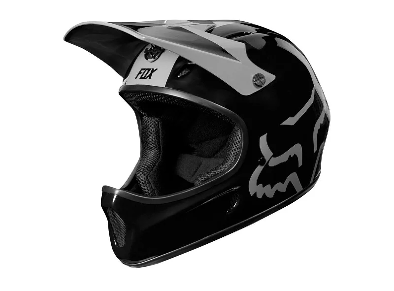 Bicycle helmet refurbished-Fox Racing Rampage Full Face Helmet - Black - 2019