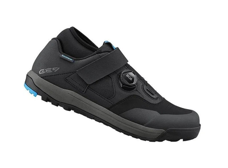 cycling clothing with soft padding-Shimano GE9 SPD Gravity Enduro Shoe - Black