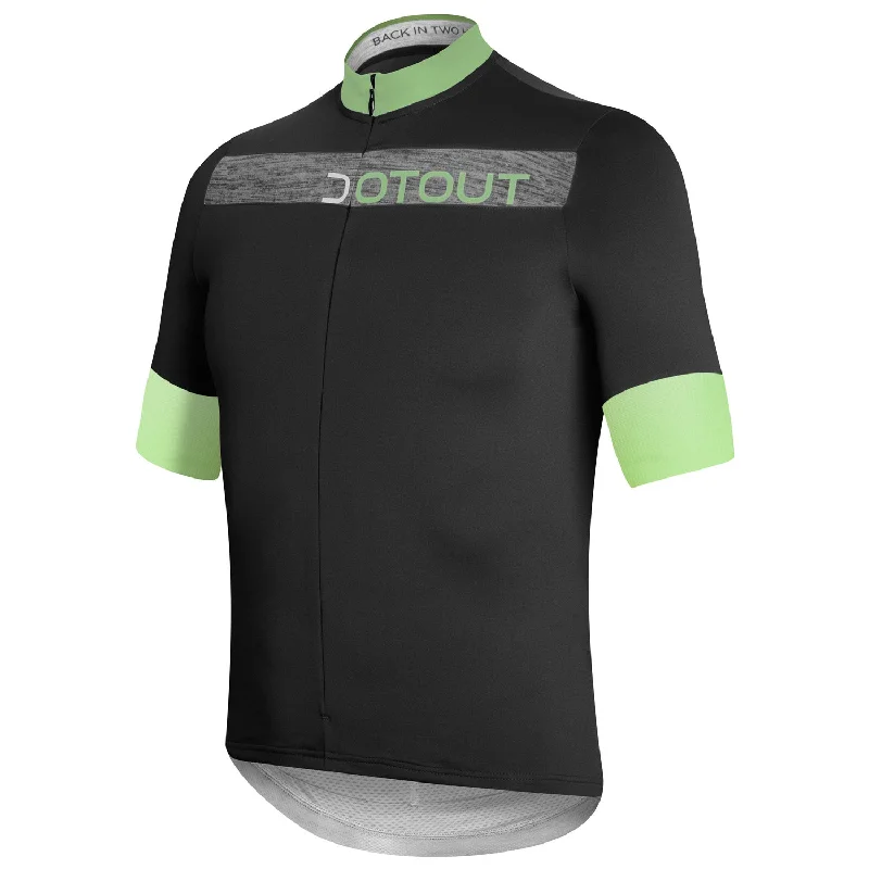 cycling clothing with vibrant prints-Maglia Dotout Horizon - Nero lime