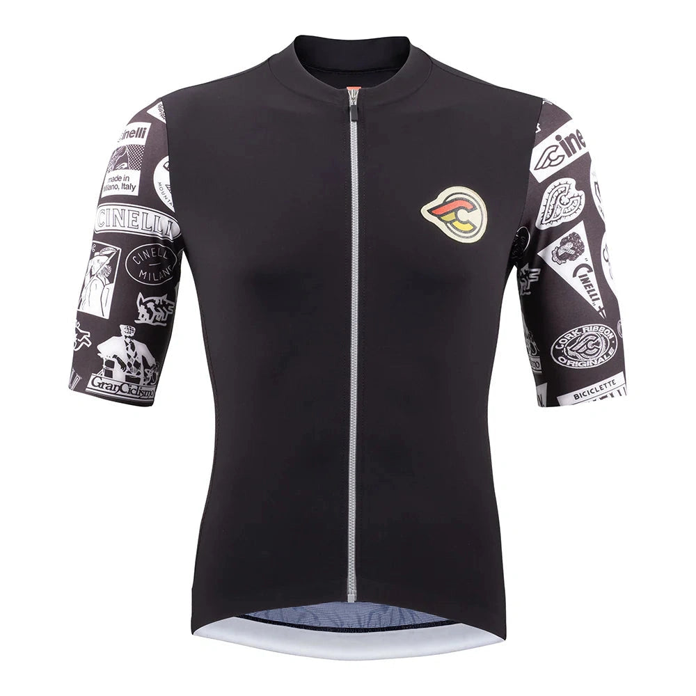 cycling clothing for swift riders-Maglia Cinelli Supercorsa - Nero