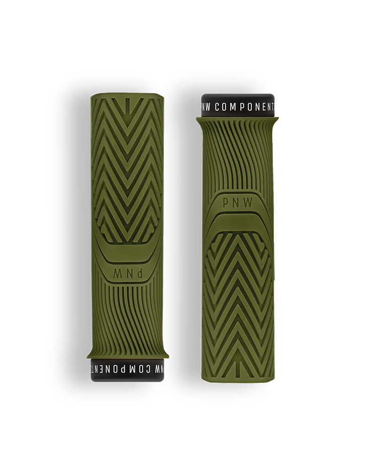 textured road bike grips-PNW Loam XL MTB Grip - Moss Green