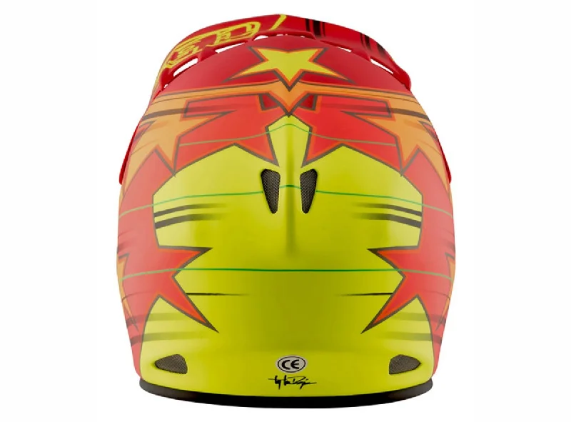 Bicycle helmet glow in dark-Troy Lee Designs D2 Fusion Full Face Helmet - Red