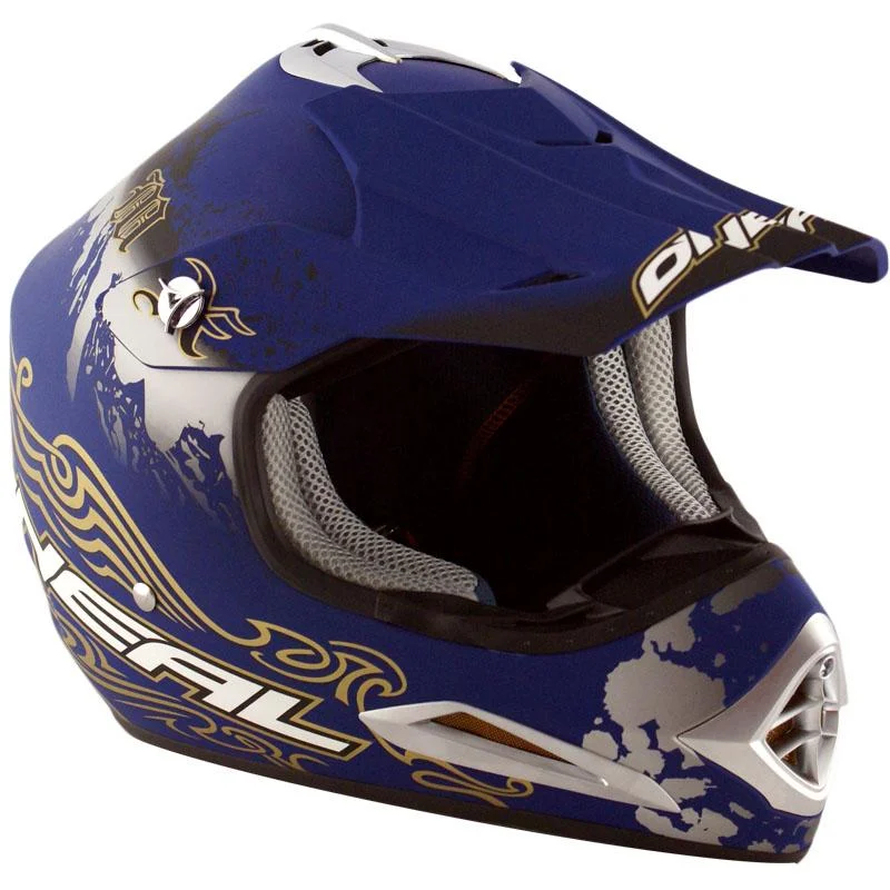 Bicycle helmet color options-O'Neal Kaotic Full Face Helmet - Blue