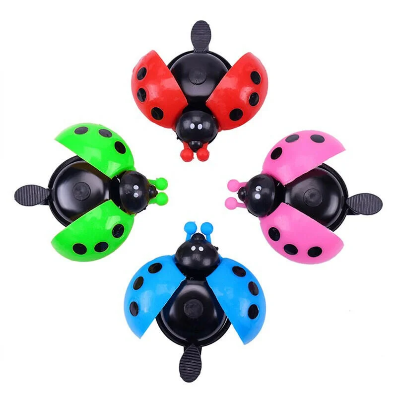 KMT 1PC Bicycle Bell Ring Beetle Cartoon Ladybug Bell Ring For Bike Cute Horn Alarm Bell Child Bicycle Accessories