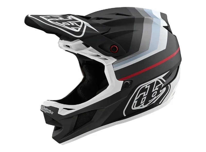 Bicycle helmet heavy duty-Troy Lee Designs D4 Composite Full Face Helmet - Mirage - Black-Silver - 2020