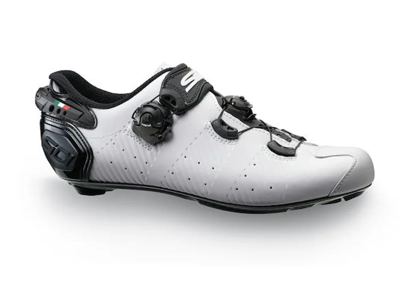 cycling clothing for budget buyers-Sidi Wire 2S Road Shoe - White-Black