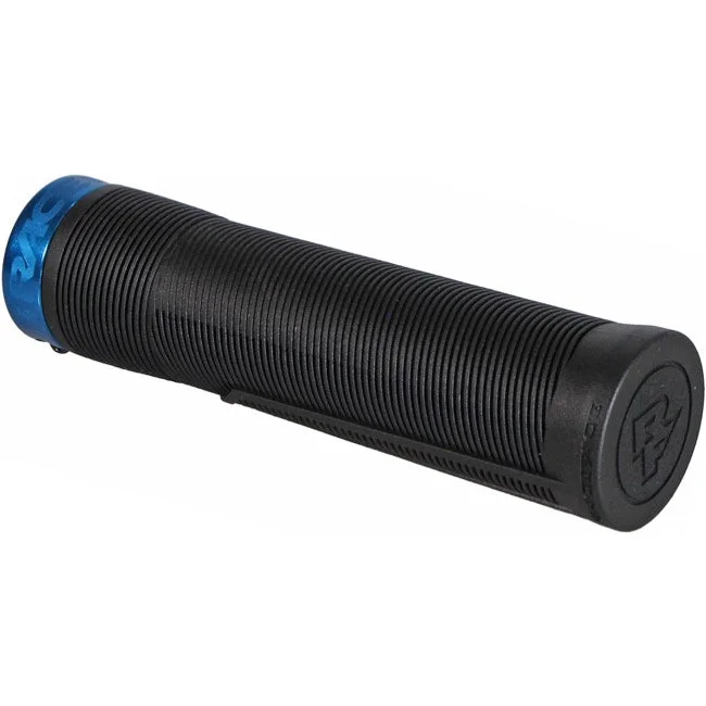 slip-on mountain bike grips-Race Face Chester Lock-On Grips - 31mm - Blue