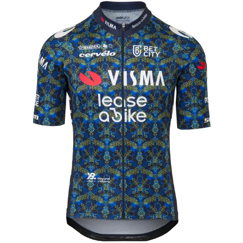 cycling clothing with warm layers-Maglia Agu Team Visma Lease a bike 2024 The Renaissance - Tdf