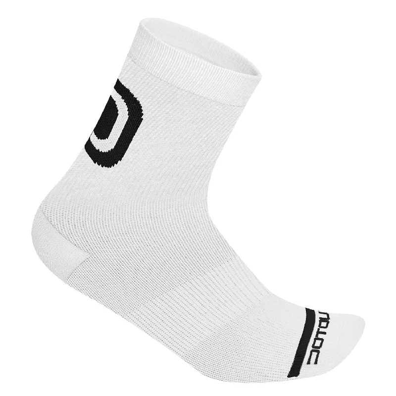 cycling clothing for casual outings-Calze Dotout Logo 15 - Bianco