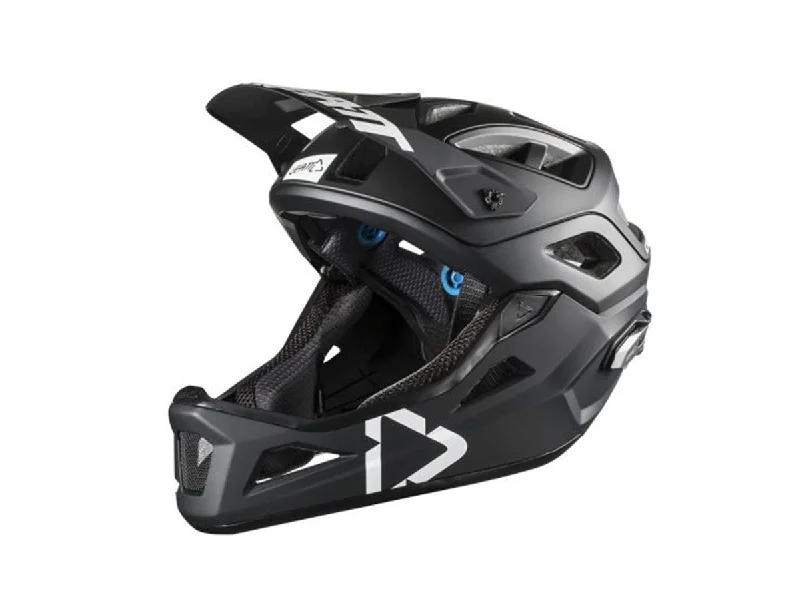 Bicycle helmet holiday deals-Leatt DBX 3.0 Enduro Full Face Helmet - Black-White