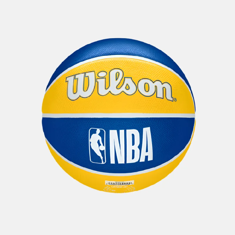 Wilson NBA Team Tribute Golden State Warriors Basketball Size 7 -Yellow/Blue