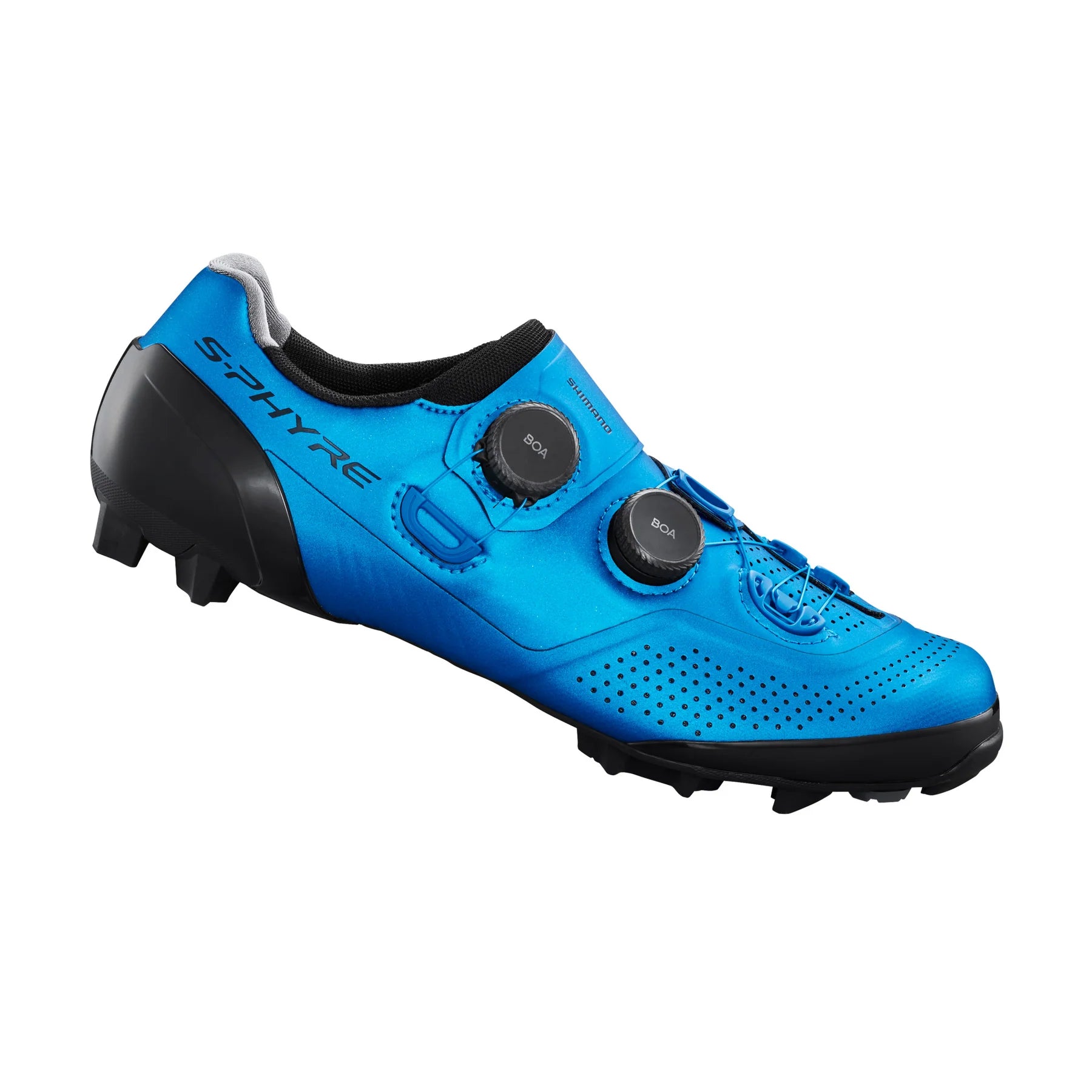 cycling clothing with slim fit-Shimano XC902 S-Phyre SPD XC MTB Shoe - Wide - Blue