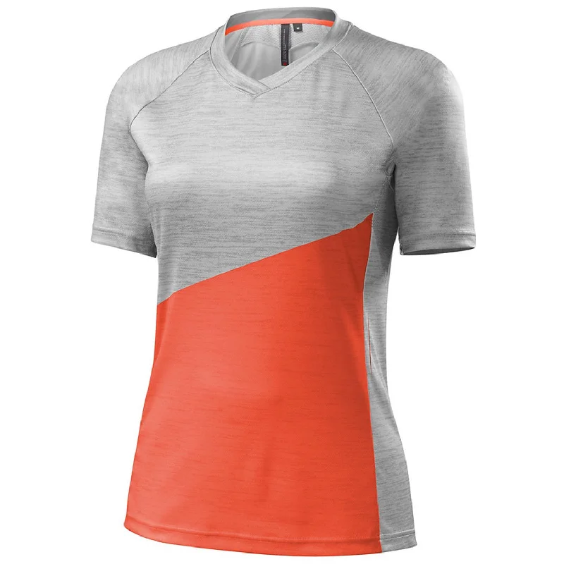 cycling clothing with durable zippers-Maglia Donna Specialized Andorra Comp - Grigio arancio