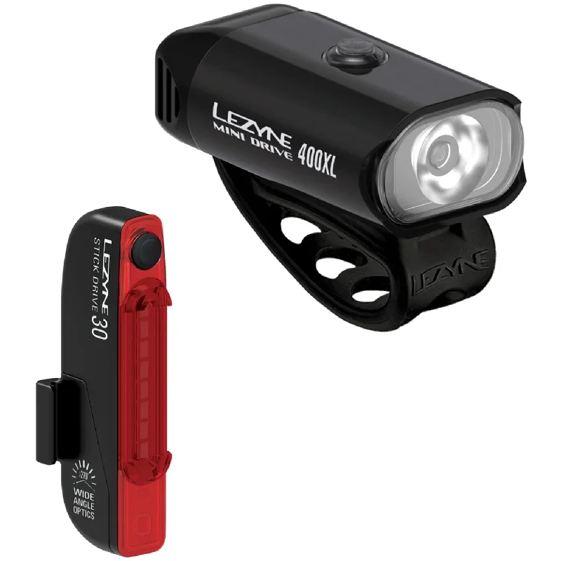 Luci Lezyne Mini & Stick Drive Pair - Nero