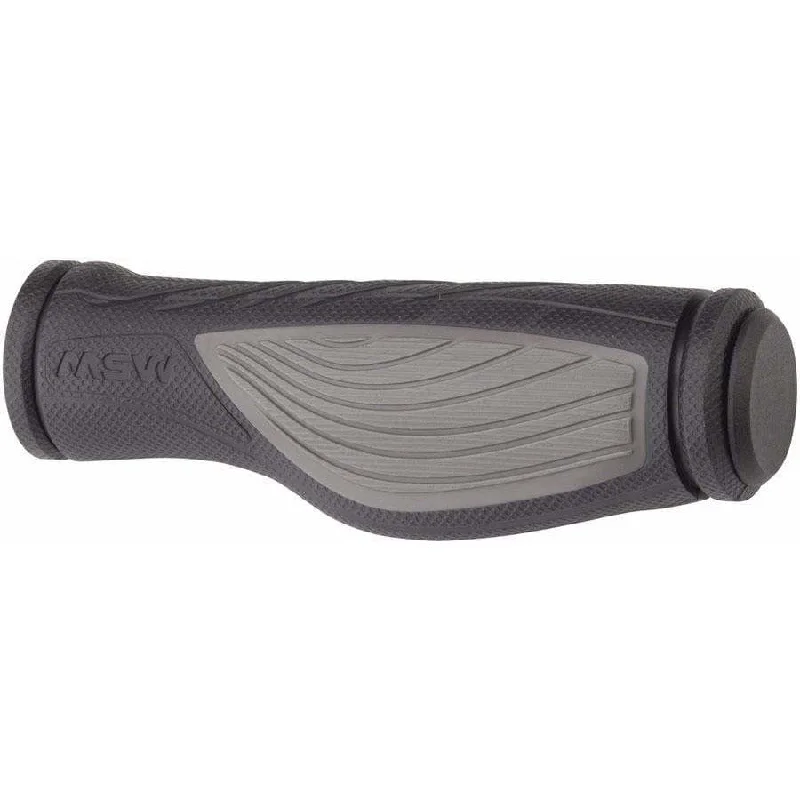 modern mountain bike grips-Ergonomic (EFG-100) Bike Handlebar Grips - Black/Gray,