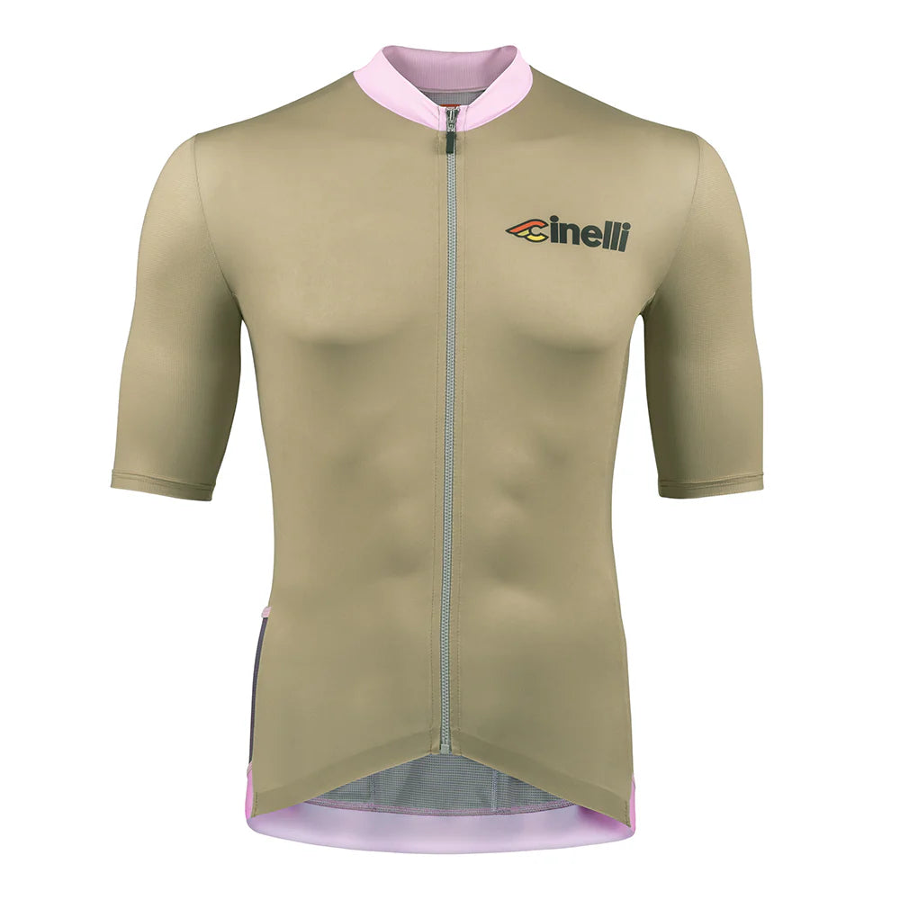 cycling clothing with high neck-Maglia Cinelli Tempo - Verde