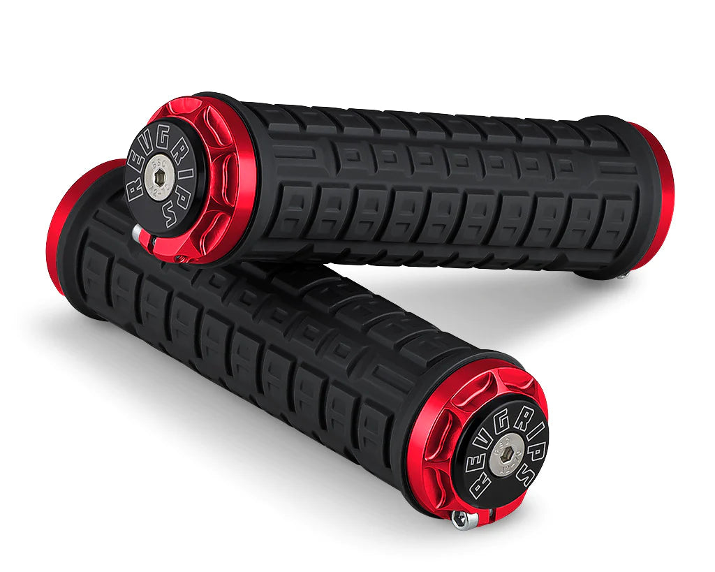 beginner silicone bicycle grips-RevGrips Pro Series Standard - Large - Black-Red