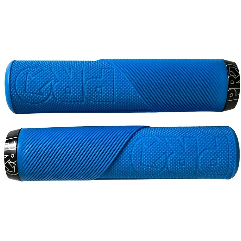 glossy finish bicycle grips-Pro Lock On Trail Grips - Blue