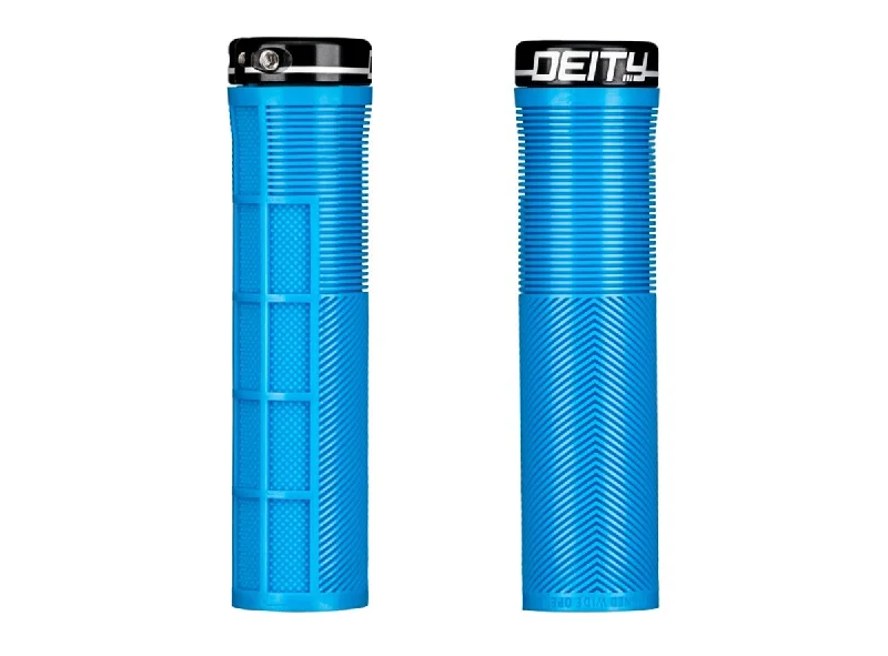 green bicycle grips-Deity Components Knuckleduster Grips - Blue