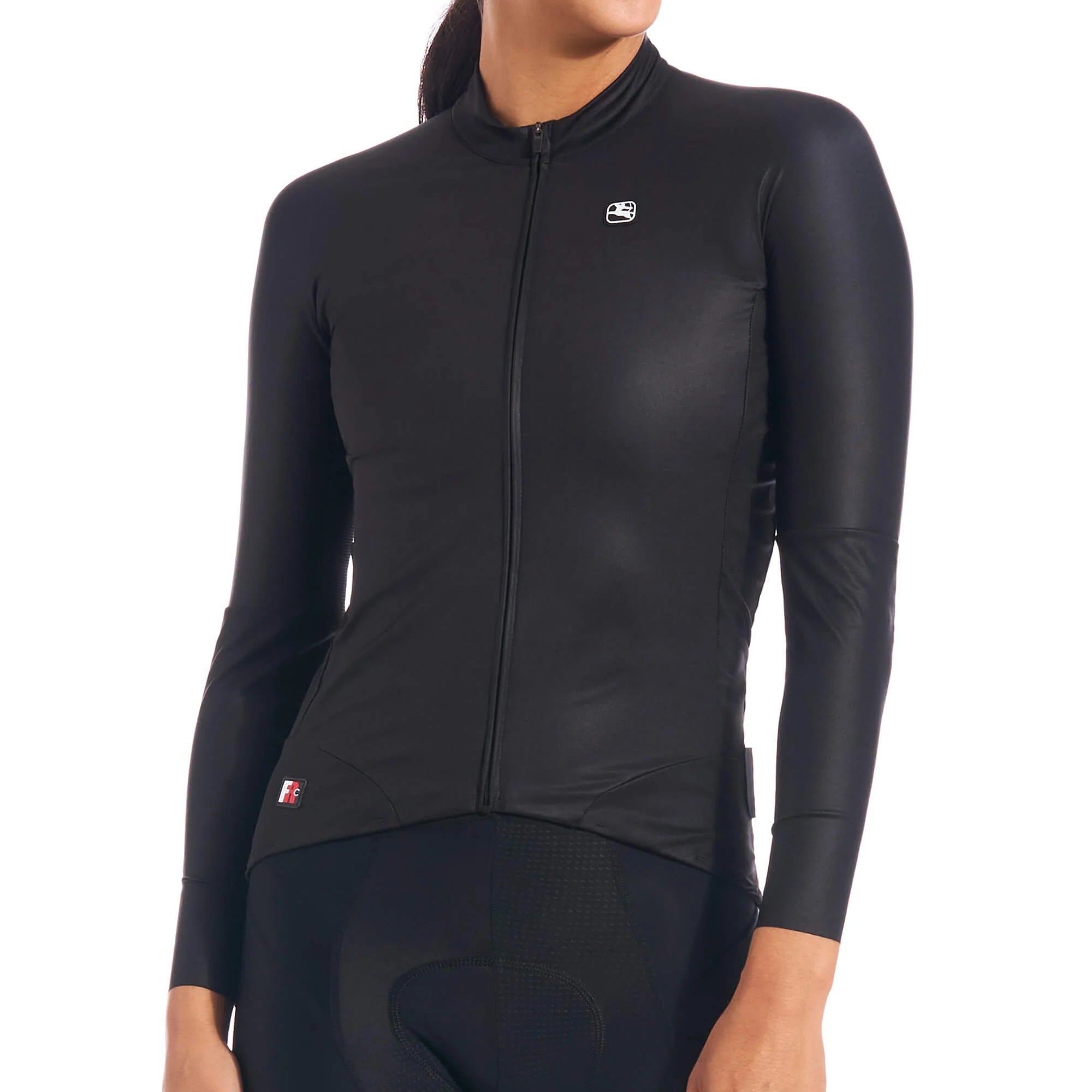 cycling clothing with bold accents-Giordana FR-C Pro Long Sleeve Road Jersey - Womens - Black