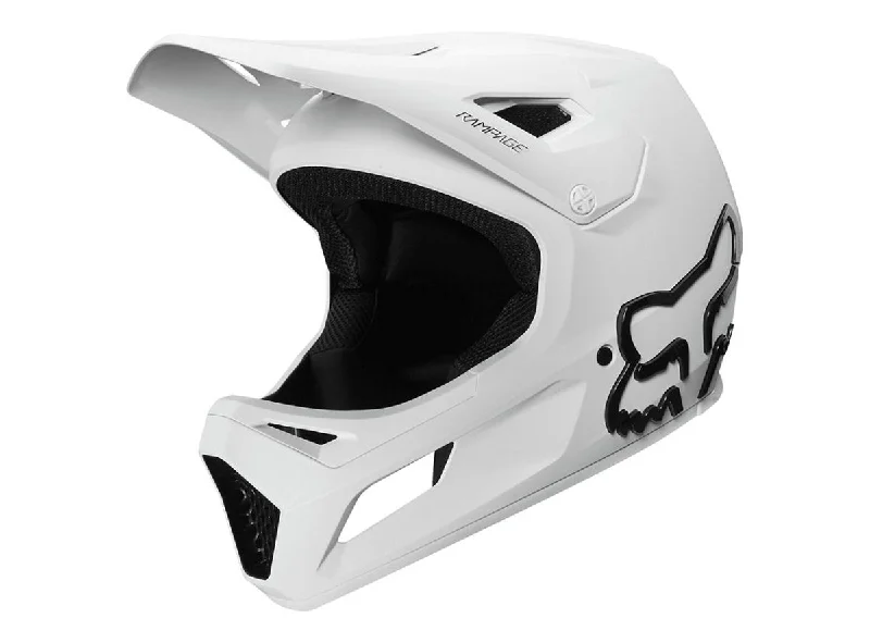 Bicycle helmet low impact-Fox Racing Rampage Full Face Helmet - White - 2020